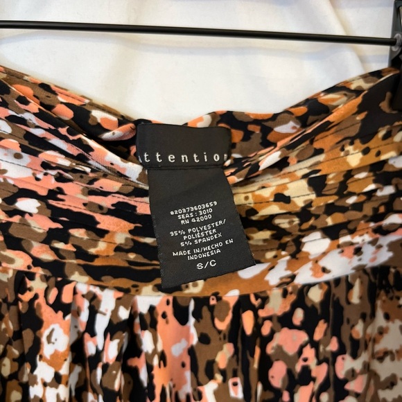 Attention Multicolor Animal Print A-Line Mini Skirt Size Small Fall Feminine - Picture 2 of 7